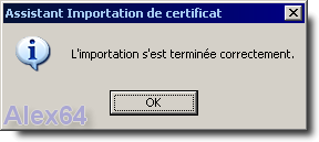 L'importation s'est bien droul